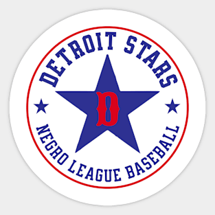 The Detroit Stars Negro League Baseball - Tribute - Blue Star Sticker